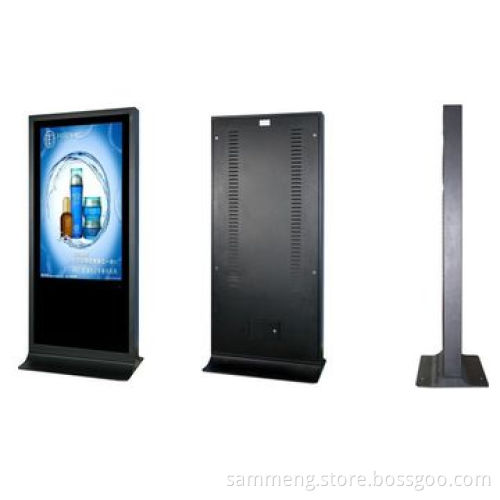 Large Size 84-inch Outdoor and Waterproof LCD Digital Signage, Can be Inbuilt PC/Android Player